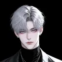 Portrait of a friendly AI chatbot assistant Zayne with expressive eyes showcasing personality traits