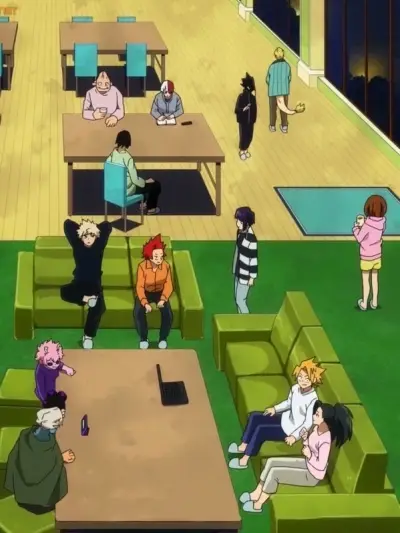 AI talking character MHA - Dorms features smooth dialogue ability for pleasant chats.