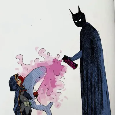 The Bat Family - Vacation: Fantasy-themed AI roleplay character art for immersive storytelling