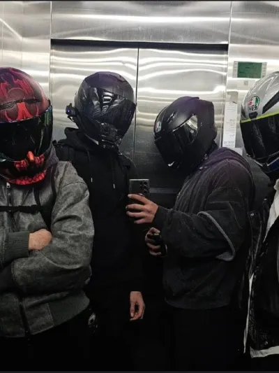 Talk to ai character 5 Men in the Elevator to start an imaginative conversation.