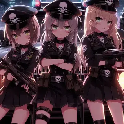 Polizeimädchen: Fantasy-KI-Rollenspiel-Charaktergrafik für immersives Geschichtenerzählen