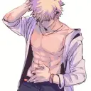 Katsuki Bakugo AI chatbot portrait with advanced emotional intelligence for deep conversations
