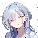 Haimiya Mio's AI avatar with dynamic vector art style, embodying friendly AI chat capabilities