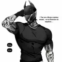 Alexander - Rival's AI avatar with dynamic vector art style, embodying friendly AI chat capabilities