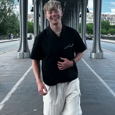 SAM GOLBACH: Meet the main character of our AI world, with character traits list and ai chatting capabilities.	