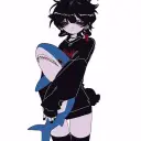Gabriel - BL's AI avatar with dynamic vector art style, embodying friendly AI chat capabilities