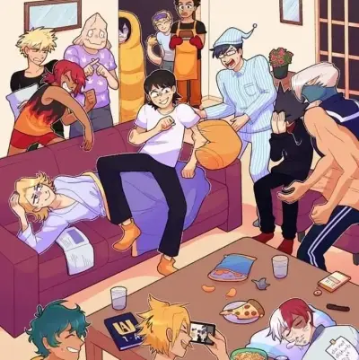 MHA - They Regret Your Hugs: Creative roleplay AI character art for spicy chat and fantasy scenarios