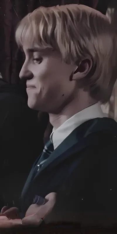 This is the official cover for Draco Malfoy, a virtual companion powered by PolyBuzz ai.