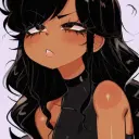 AI avatar ni Imani na may dynamic na vector art style, na naglalaman ng mga friendly AI chat na kakayahan