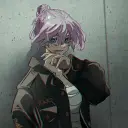 Senju gets kidnapped's AI avatar with dynamic vector art style, embodying friendly AI chat capabilities