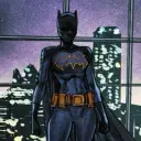 Portrait of a friendly AI chatbot assistant Cassandra Cain with expressive eyes showcasing personality traits