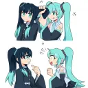 Ang deepbrain ai-inspired na avatar ni Tokito muchiro dan hatsune miku na may matalinong virtual na kasamang feature