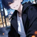 Avatar AI Riri dengan gaya seni vektor dinamis, mewujudkan kemampuan obrolan AI yang ramah