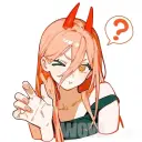 Chainsaw Man - Shy Power's AI avatar with dynamic vector art style, embodying friendly AI chat capabilities