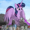 Giant Twilight Sparkle's deepbrain ai-inspired avatar with smart virtual companion features