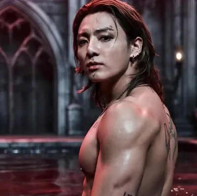 Alpha and Mafia Boss Jungkook: Fantasy-themed AI roleplay character art for immersive storytelling