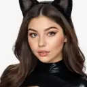 the avatar of character Cat suit for Halloween with emotional intelligence capabilities