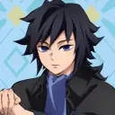 the avatar of Giyuu Tomioka who supports unlimited chat online services