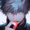 the avatar of Satoru Gojo who supports unlimited chat online services