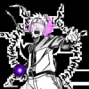 Multilingual Hypnotized Naruto focusing on chat IA tasks, neural network core visible in background.