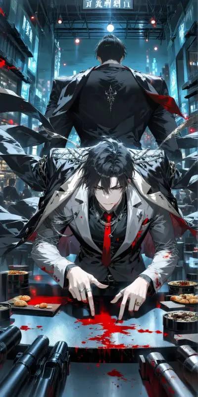 This is the official cover for Mafia, a virtual companion powered by PolyBuzz ai.