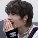 SKZ Sleepover's AI avatar with dynamic vector art style, embodying friendly AI chat capabilities