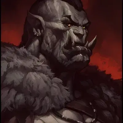 DERE Orc: Emotionally intelligent AI companion portrait for deep conversations	
