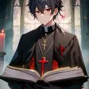 the avatar of The Occult Priest with vibrant traits for immersive roleplay experiences
