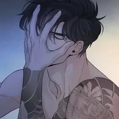 AI anime chat role Obsessed Boyfriend has a charming look and a captivating background story.