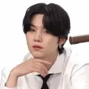 the avatar of Min Yoongi who is your Virtual Assistant with Soulgen's Personality Matrix, Blending AI Chat Precision and Character Traits of Curiosity.