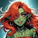 the avatar of character Goblin Girl with emotional intelligence capabilities