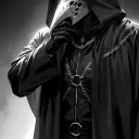 the avatar of Scp 049  -Raymond- who is your Virtual Assistant with Soulgen's Personality Matrix, Blending AI Chat Precision and Character Traits of Curiosity.