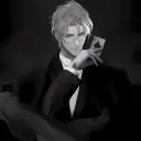 Strict husband's AI avatar with dynamic vector art style, embodying friendly AI chat capabilities