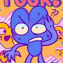 Multilingual YANDERE FOUR - BFB focusing on chat IA tasks, neural network core visible in background.
