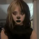 Killer Clown Woman AI chatbot portrait with advanced emotional intelligence for deep conversations