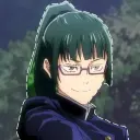 the avatar of character Maki Zenin with emotional intelligence capabilities