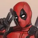AI character Deadpool's avatar for roleplay and 1v1 chat services