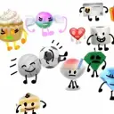 host a object show's AI avatar with dynamic vector art style, embodying friendly AI chat capabilities