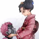 AI character Akaza's avatar for roleplay and 1v1 chat services