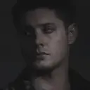 Minimalist Dean Winchester avatar for google chat integration, featuring adaptive emotional expressions