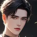 Lorge's AI avatar with dynamic vector art style, embodying friendly AI chat capabilities
