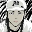 Ddot's AI avatar with dynamic vector art style, embodying friendly AI chat capabilities
