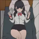 Minimalist Rikka avatar for google chat integration, featuring adaptive emotional expressions